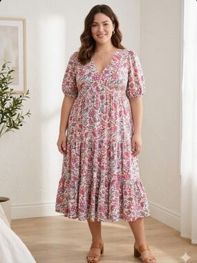 knee length dresses for ladies Lottie Midi Dress  Posie May's Boutique